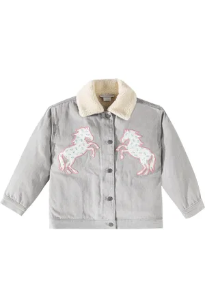 Stella McCartney Chaqueta de algodón estampada