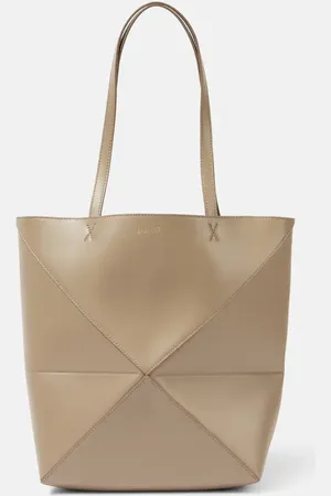 Loewe Tote Puzzle Fold Medium de piel