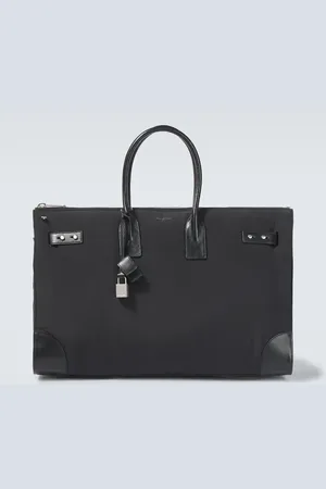 Saint Laurent Tote Sac De Jour 48 h con piel