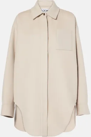 Loewe Sobrecamisa de lana y cachemir con piel