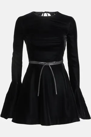 Saint Laurent Vestido corto de terciopelo