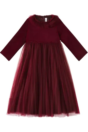 Il gufo Vestido de terciopelo con tul