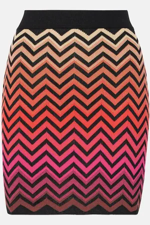 Missoni Minifalda de mezcla de algodón en zigzag