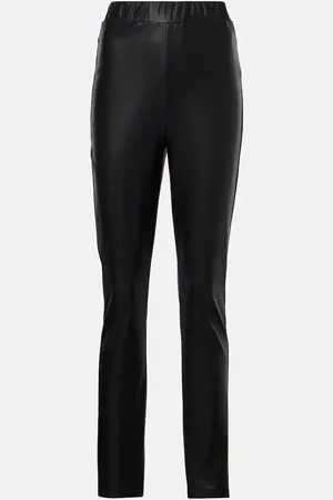 Max Mara Pantalones slim Rodano de piel sintética