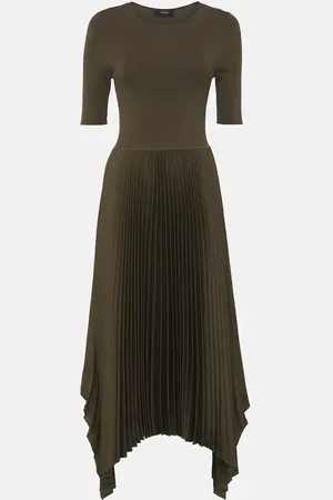 Joseph Vestido midi plisado Darno