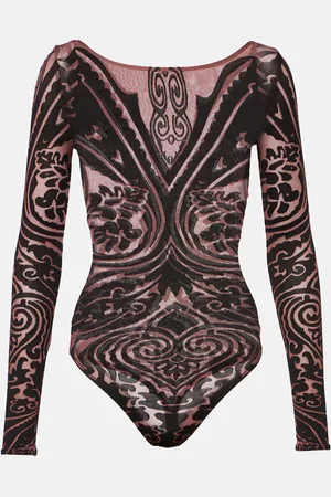 Wolford X Etro body Tattoo con paisley