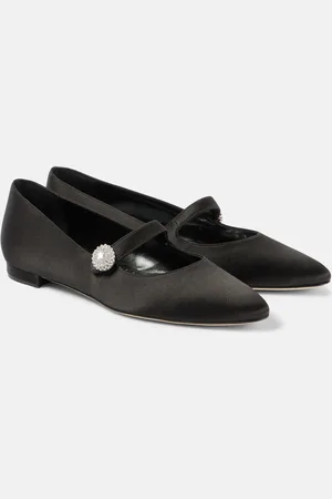 Manolo Blahnik Bailarinas Marijana de satén