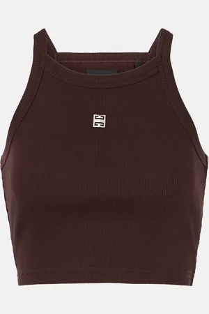 Givenchy Tank top cropped 4G de algodón