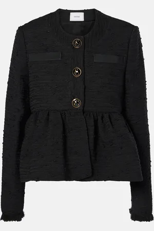 Erdem Chaqueta cropped de tweed
