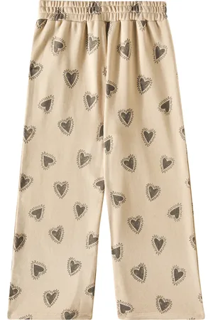 Rylee + Cru Pantalones Hearts de mezcla de algodón