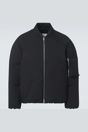 Jil Sander Chaqueta de plumas oversized de gabardina