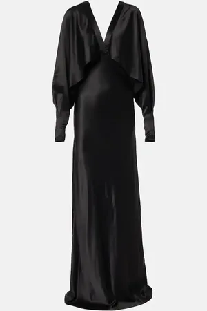 Saint Laurent Vestido de fiesta de satén