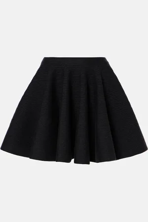 Alaïa Alaïa Minifalda de mezcla de lana