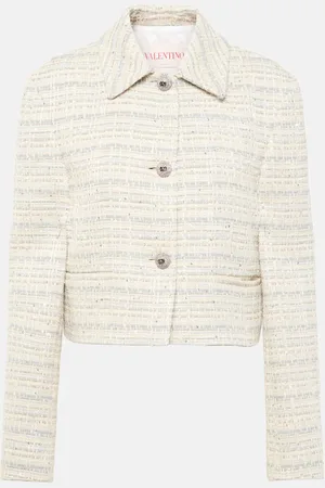 VALENTINO Chaqueta Mossi de mezcla de algodón