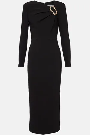 Roland Mouret Vestido midi asimétrico de crepé