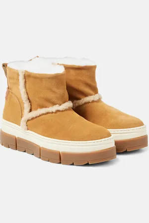Bogner Botines de ante con forro de borrego