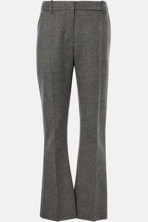 VALENTINO Pantalones flared de mohair y lana