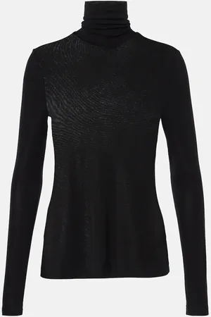 AGOLDE Top de cuello alto Pascale en jersey