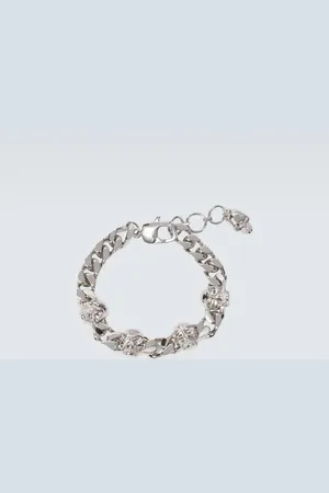 Alexander McQueen Pulsera de cadena adornada