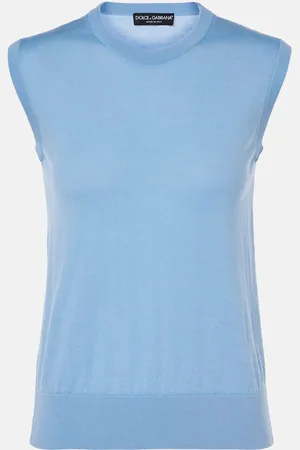 Dolce & Gabbana Top de cachemir y seda con DG