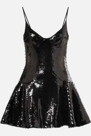 DAVID KOMA Vestido corto con lentejuelas
