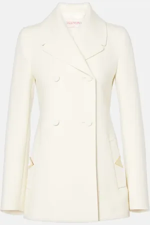 VALENTINO Blazer de crepé de mezcla de lana