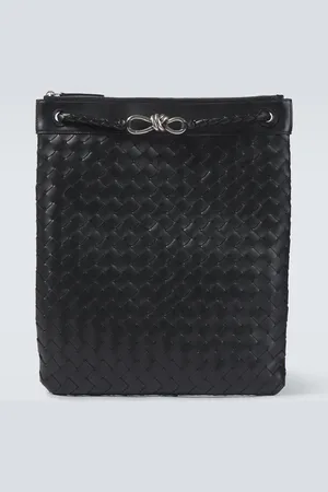 Bottega Veneta Bolso cruzado Flat Andiamo de piel Intrecciato