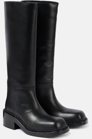 Prada Botas altas de piel