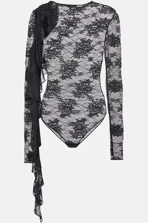 Oseree Oséree Body drapeado de encaje
