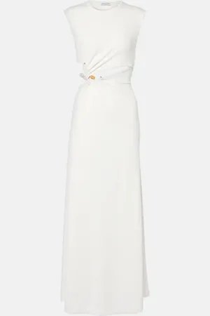 CHRISTOPHER ESBER Vestido largo Concave Stone con abertura