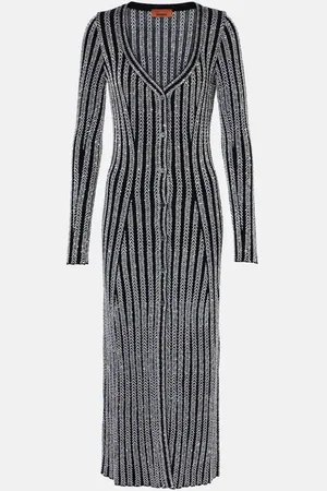 Missoni Vestido midi de lamé