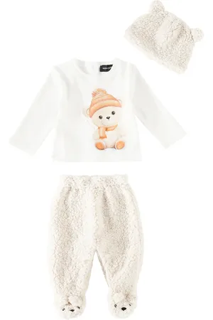 MONNALISA Bebé - set de top, pantalones y gorro