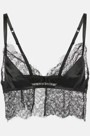 Dolce & Gabbana Bralette de satén con encaje
