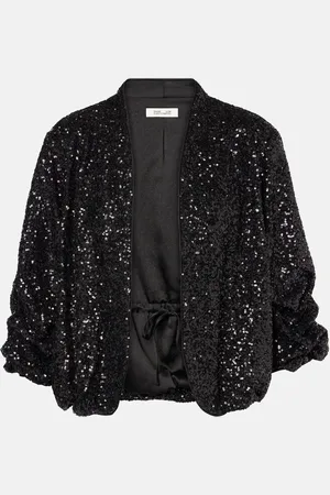 Diane von Furstenberg Chaqueta Laredo con lentejuelas