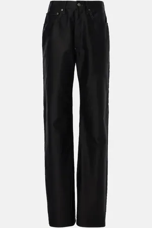 Maison Margiela Jeans anchos revestidos de tiro alto