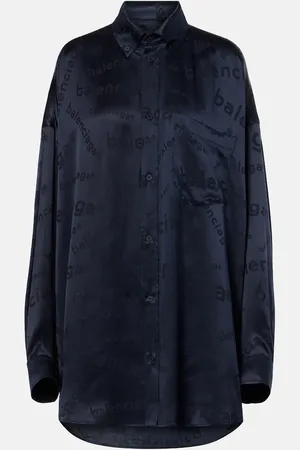 Balenciaga Camisa Cocoon de seda
