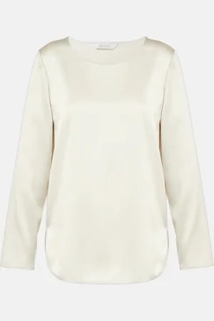 Max Mara Top Moldava de mezcla de seda