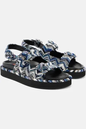 Missoni Sandalias destalonadas en zigzag