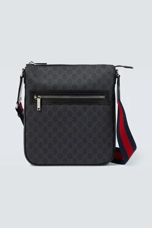 Gucci Bolso cruzado de lona GG con Web