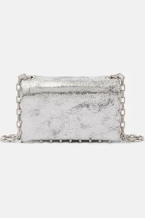 Christian Louboutin Bolso cruzado Spiked de piel metalizada