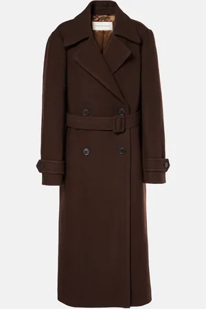 DRIES VAN NOTEN Abrigo de lana con cinturón