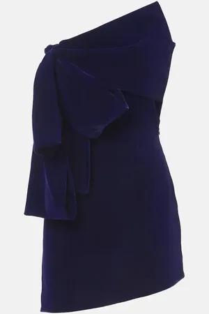 Givenchy Vestido corto de terciopelo con pajarita