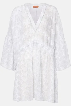 Missoni Vestido de playa de lamé en zigzag