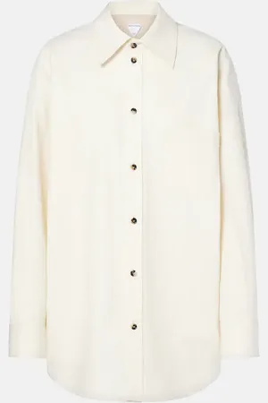 Bottega Veneta Camisa de lino y algodón