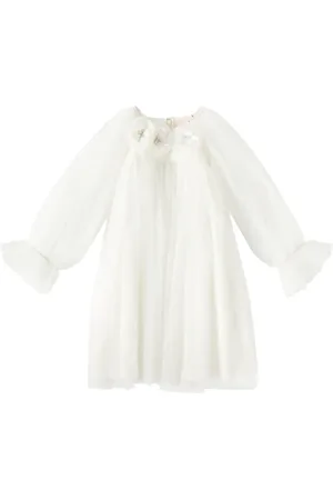 Tutu Du Monde Vestido Snowy Petal de tul adornado