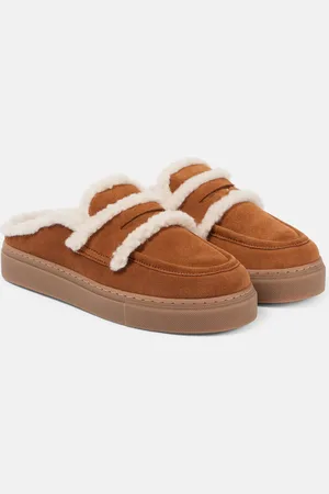 INUIKII Mules de ante con borrego