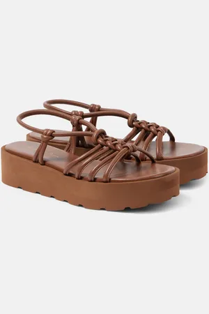 Gianvito Rossi Sandalias con plataforma Hebe de piel
