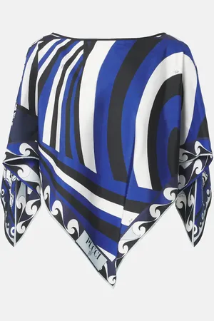 Puccini Blusa Iride Festa de sarga de seda