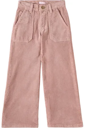 La Coqueta Pantalones anchos Enola de pana de algodón