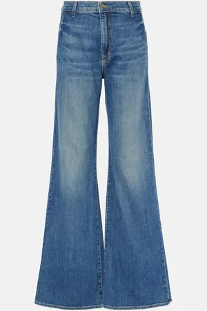 NILI LOTAN Jeans flared Anna de tiro medio